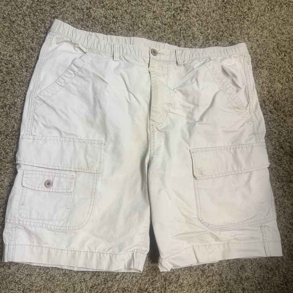 Boston‎ Traders Tan Cargo Shorts Mens M khaki 100% cotton hiking gorpcore